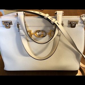 GUCCI Zuni Grainy Leather Medium Top handle bag